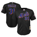 Mike Piazza New York Mets Youth Cooperstown Collection Mesh Batting Practice Jersey - Black