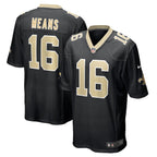 Bub Means New Orleans Saints Nike  Game Jersey -  Black