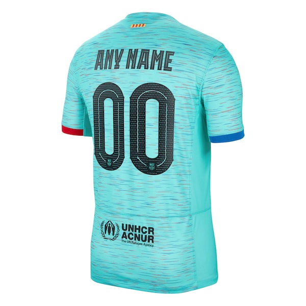 Barcelona Nike 2023/24 Third Custom Replica Jersey - Aqua
