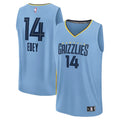 Zach Edey Memphis Grizzlies  Fast Break Replica Player Jersey - Statement Edition - Light Blue