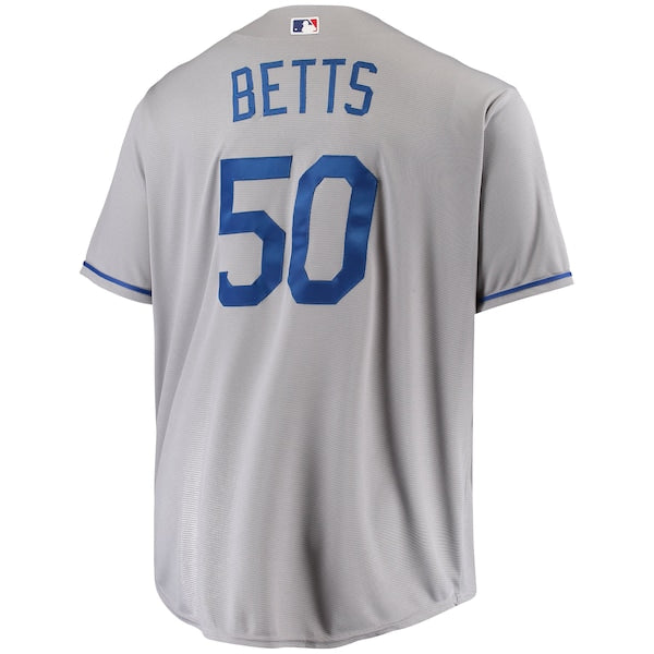 Mookie Betts Los Angeles Dodgers Big & Tall Replica Player Jersey - Gray/Royal/White