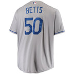 Mookie Betts Los Angeles Dodgers Big & Tall Replica Player Jersey - Gray/Royal/White