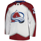 Nathan MacKinnon Colorado Avalanche adidas Away Primegreen Authentic Player Jersey - White/Burgundy/Navy