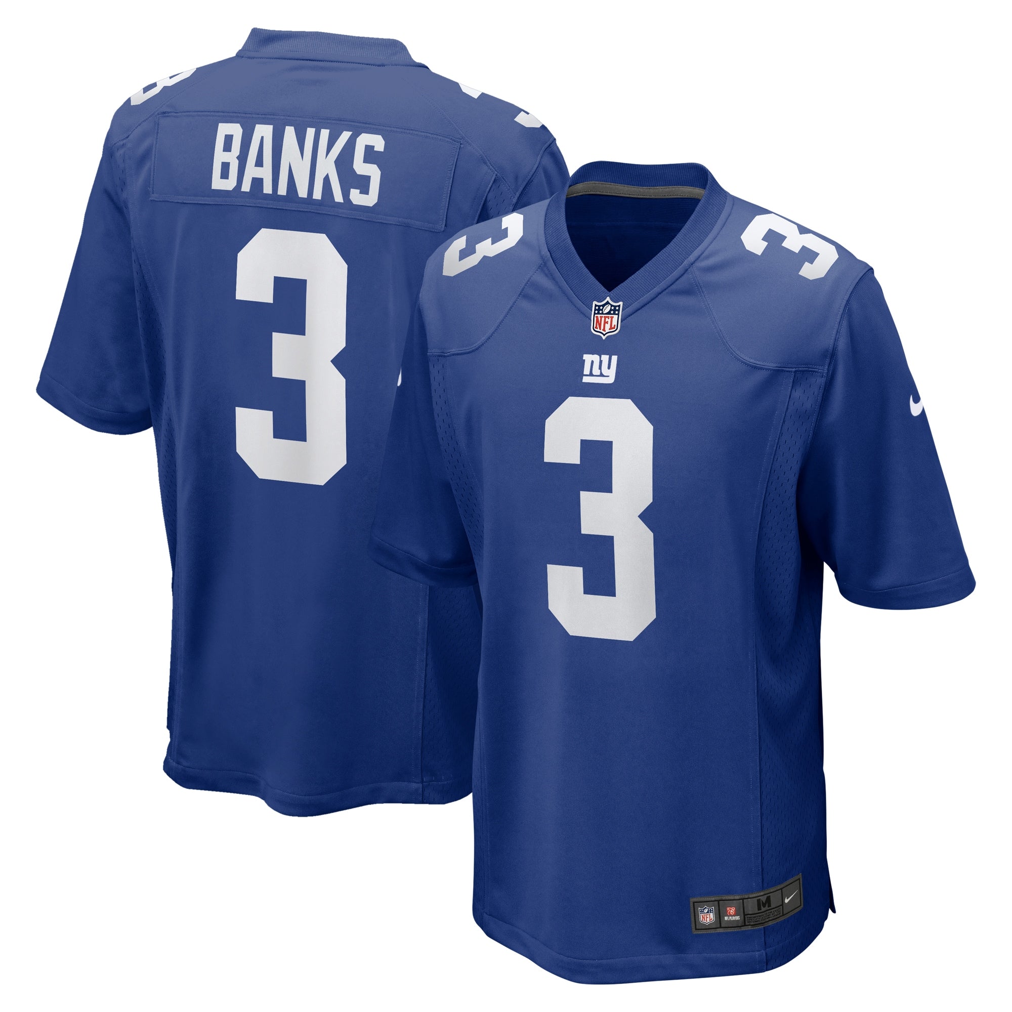 Deonte Banks New York Giants Nike  Game Jersey -  White/Royal