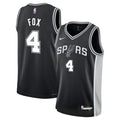 De'Aaron Fox San Antonio Spurs Nike Youth Swingman Jersey - Icon Edition - Black