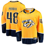 Nick Perbix Nashville Predators  Home Breakaway Jersey - Gold