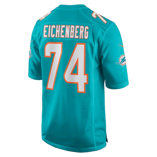 Liam Eichenberg Miami Dolphins Nike Game Jersey - Aqua
