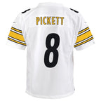 Kenny Pickett Pittsburgh Steelers Nike Youth Game Jersey - White/Black