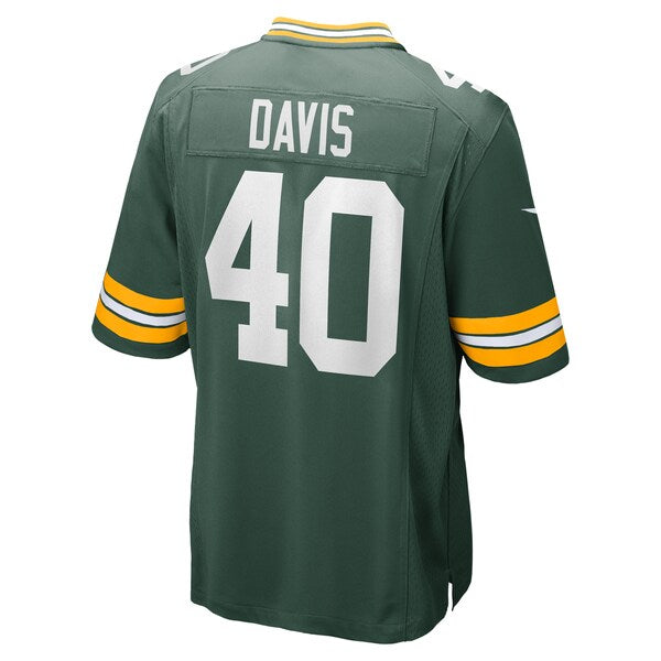 LJ Davis Green Bay Packers Nike  Game Jersey -  Green
