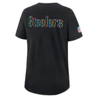 Pittsburgh Steelers Nike Women's 2025 NFL Crucial Catch Tri-Blend Dri-FIT T-Shirt - Black