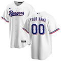 Texas Rangers Nike Home Replica Custom Jersey - White