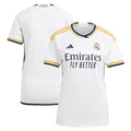 Los Merengues adidas Women's 2023/24 Home Replica Jersey - White