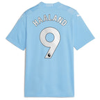 Erling Haaland Manchester City Puma Youth 2023/24 Home Replica Player Jersey - Sky Blue