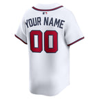 Atlanta Braves Nike Home Limited Custom Jersey - White