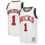 Oscar Robertson Milwaukee Bucks  Hardwood Classics Swingman Jersey - White