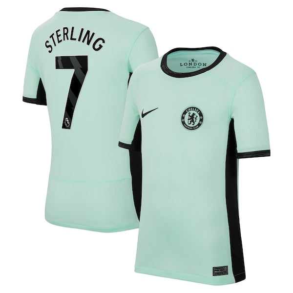 Raheem Sterling Chelsea Nike Youth 2023/24 Third Stadium Replica Player Jersey - Mint