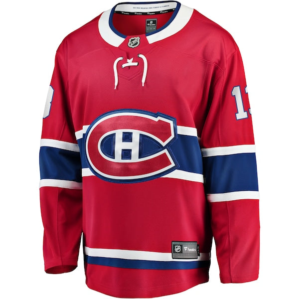 Cole Caufield Montreal Canadiens  Home Premier Breakaway Player Jersey - Red