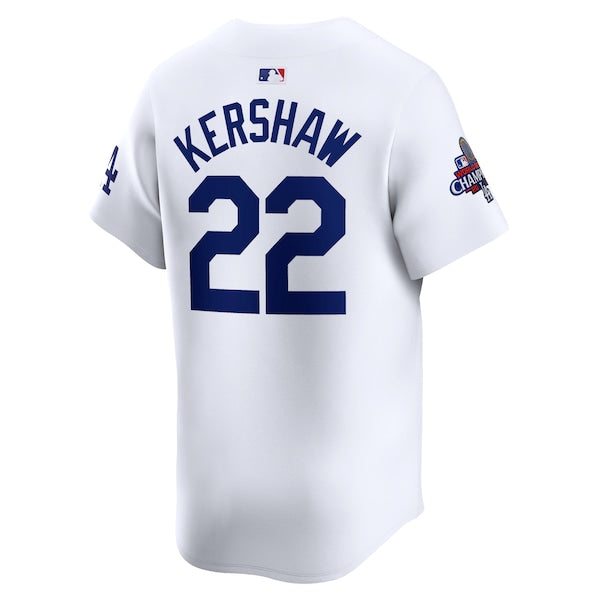 Clayton Kershaw Los Angeles Dodgers Nike 2024 World Series Champions Home Limited Player Jersey - White