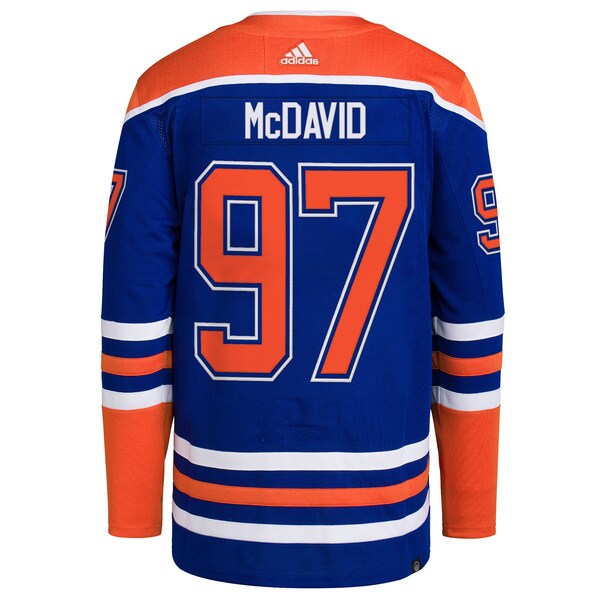 Connor McDavid Edmonton Oilers adidas Home Primegreen Authentic Player Jersey - Royal