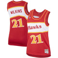 Dominique Wilkins Atlanta Hawks Women's  Hardwood Classics Swingman Jersey - Red