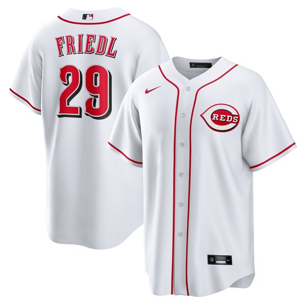 TJ Friedl Cincinnati Reds Nike Home Replica Jersey - White