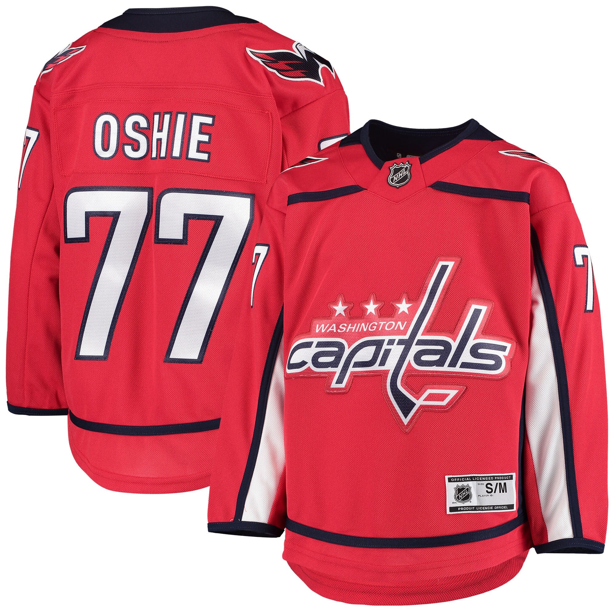 TJ Oshie Washington Capitals Youth Alternate Premier Player Jersey - Navy/Red