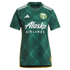 Santiago Moreno Portland Timbers adidas Women's 2024 Portland Plaid Kit Replica Jersey - Green