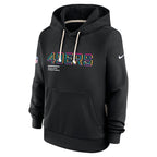San Francisco 49ers Nike Women's 2025 NFL Crucial Catch Sideline Standard Issue Dri-FIT Hoodie - Black