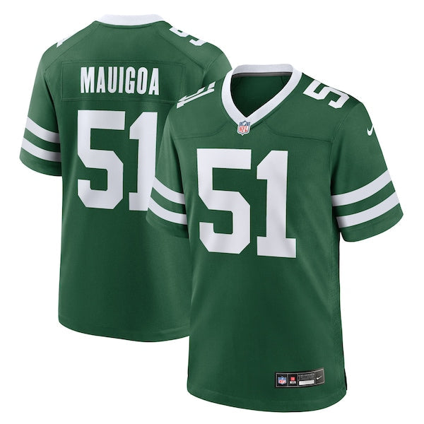 Francisco Mauigoa New York Jets Nike Team Game Jersey - Legacy Green