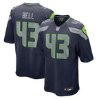 Levi Bell Seattle Seahawks Nike Team Game Jersey - College Navy