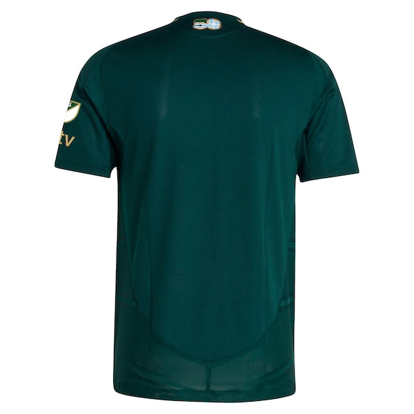Portland Timbers adidas 2025 Forever Green & Gold Authentic Jersey - Green