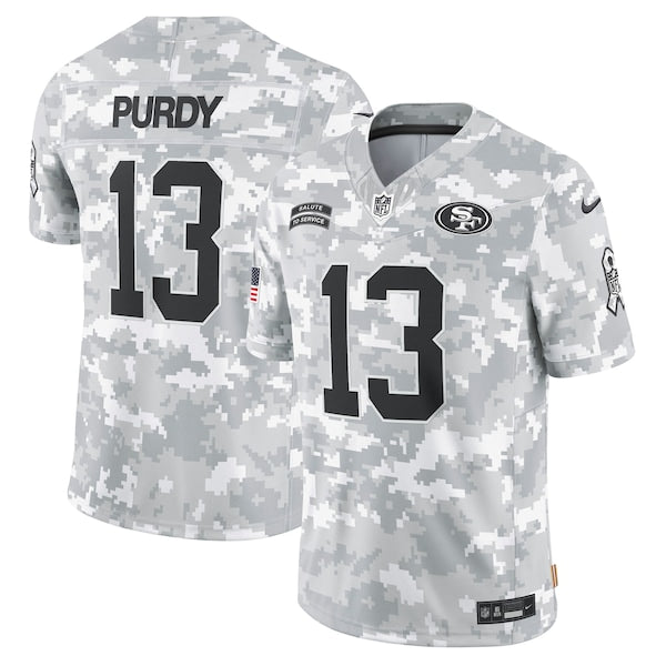 Brock Purdy San Francisco 49ers Nike 2024 Salute to Service Limited Jersey - Arctic Camo