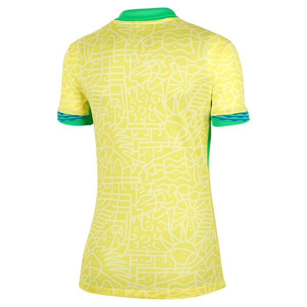 Brazil National Team Nike Women's 2024 Home Stadium Replica Jersey – Yellow