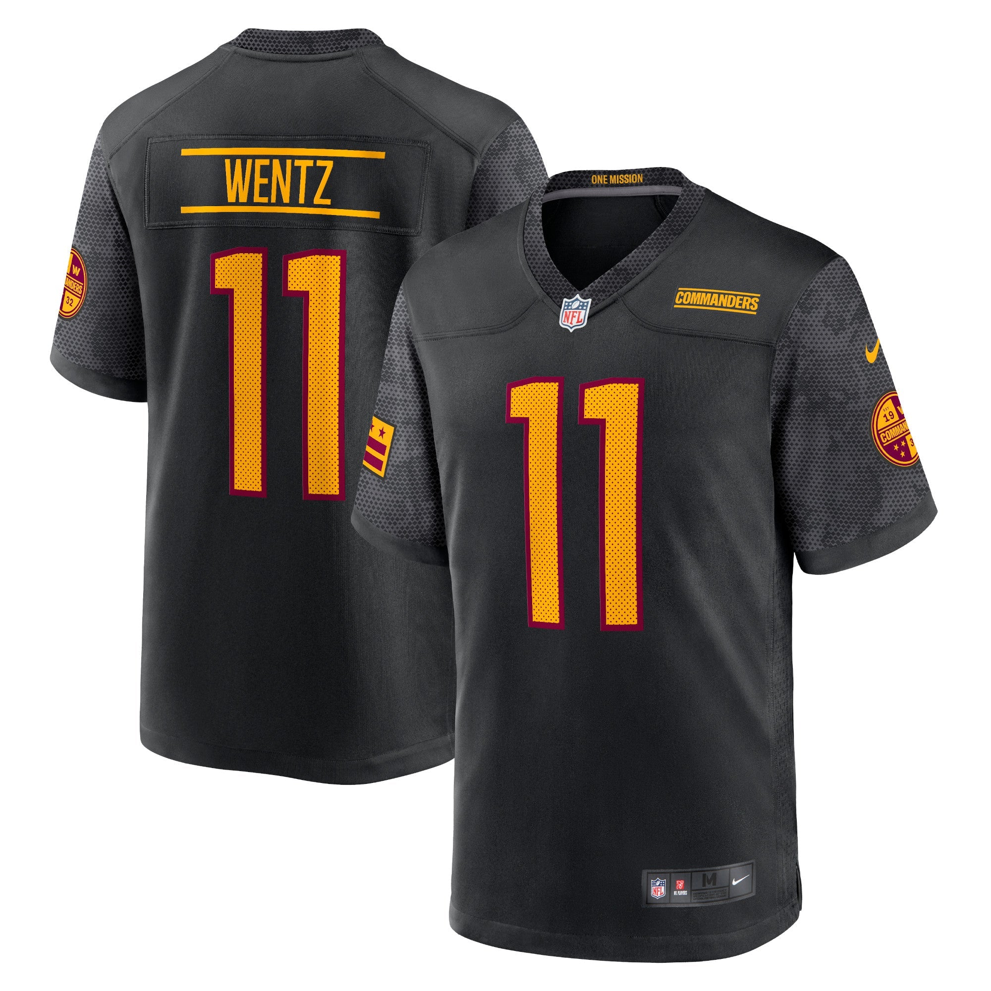 Carson Wentz Washington Commanders Nike Game Jersey - Burgundy/Black