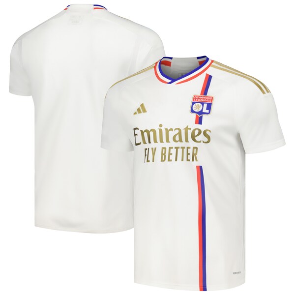 Olympique Lyonnais adidas 2023/24 Home Replica Jersey - White