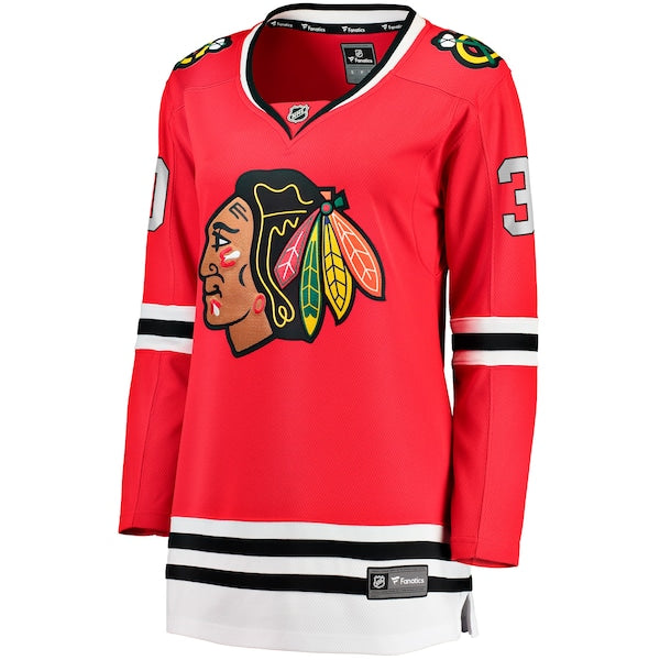 Spencer Knight Chicago Blackhawks  Women's Home Breakaway Player Jersey - Red
