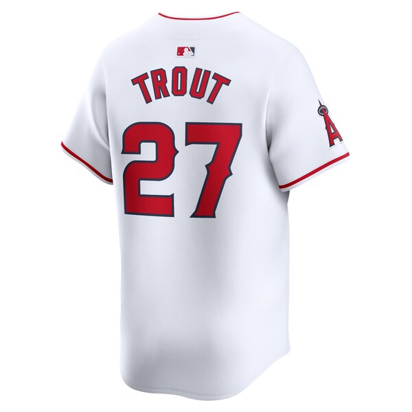 Mike Trout Los Angeles Angels Nike Home Limited Player Jersey - White/Gray