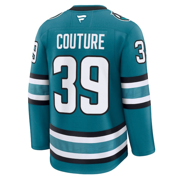 Logan Couture San Jose Sharks  Home Premium Jersey - Teal/Black