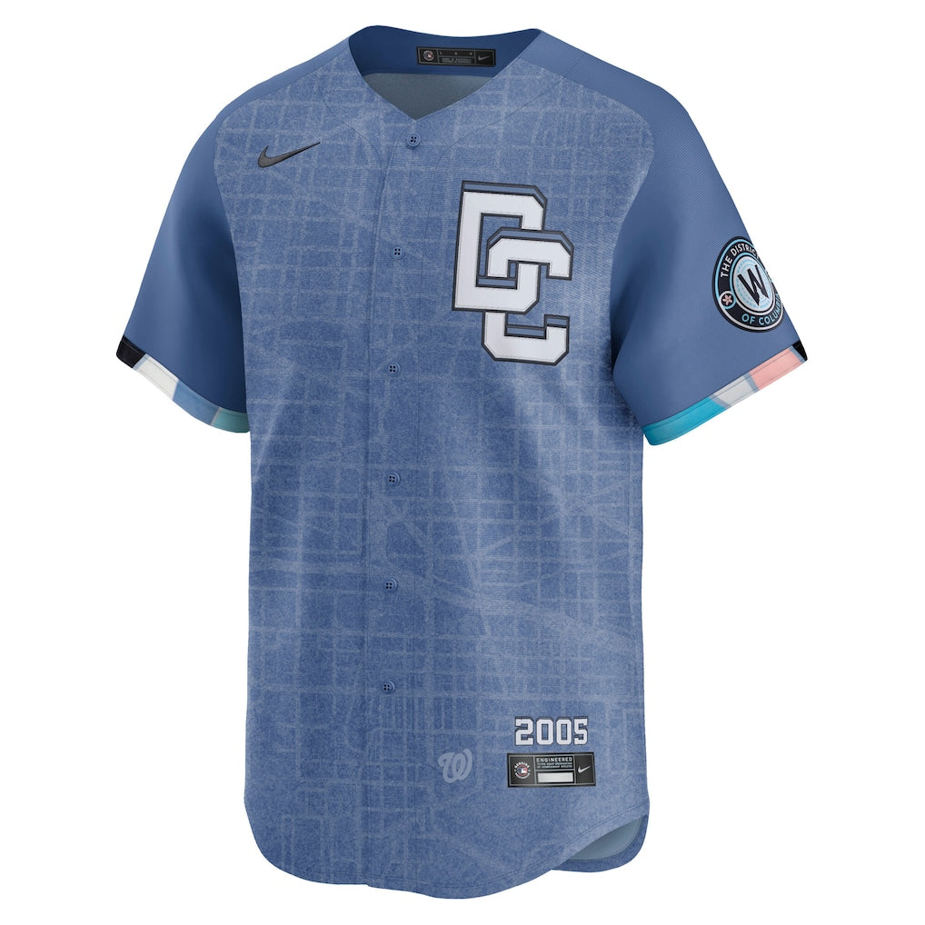 CJ Abrams Washington Nationals Nike 2025 City Connect Limited Jersey - Blue