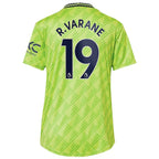 Raphael Varane Manchester United adidas Women's 2022/23 Third Replica Player Jersey - Neon Green