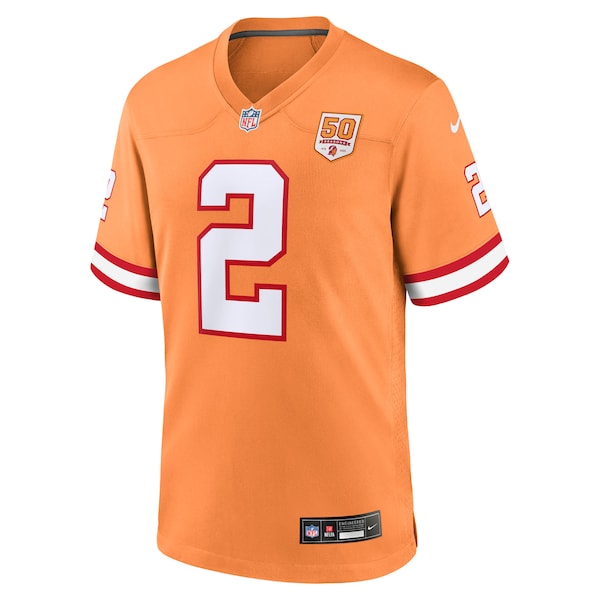 Emeka Egbuka  Tampa Bay Buccaneers Nike Alternate 2 50th Season Game Jersey -  Creamsicle/Red