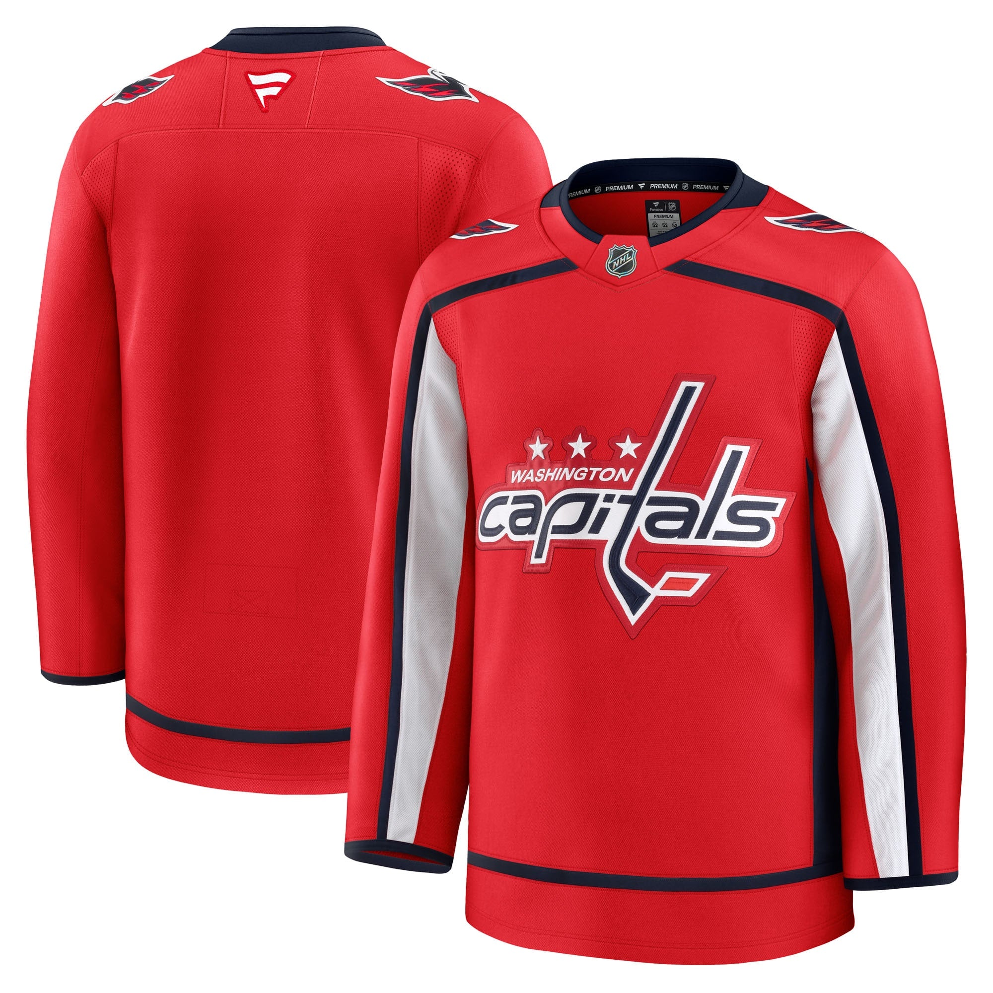 Washington Capitals  Away Premium Jersey - White/Black/Red