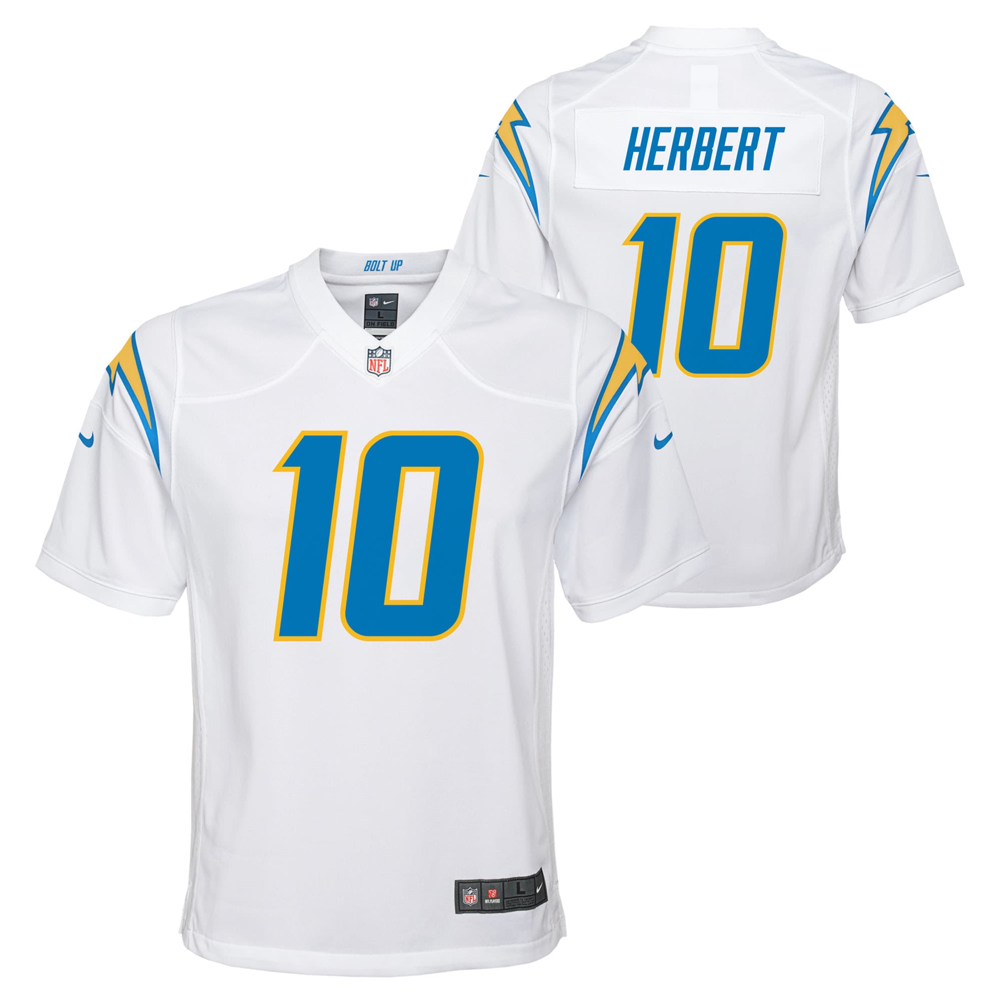 Justin Herbert Los Angeles Chargers Nike Youth Game Jersey - Royal/Navy/Powder Blue/White