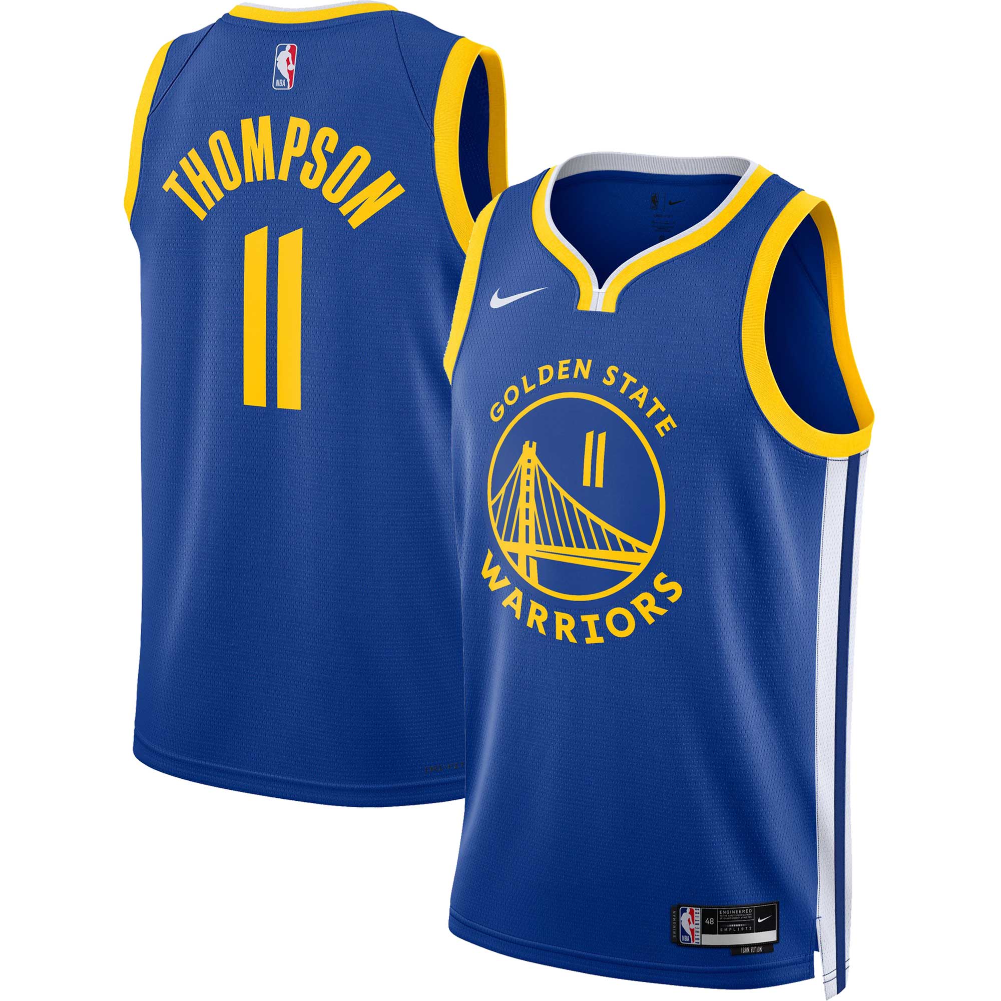 Klay Thompson Golden State Warriors Nike Unisex Swingman Jersey - Association Edition - White/Royal