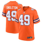 Alex Singleton Denver Broncos Nike Alternate Game Jersey -  Orange