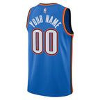 Oklahoma City Thunder Nike Unisex Swingman Custom Jersey Blue - Icon Edition