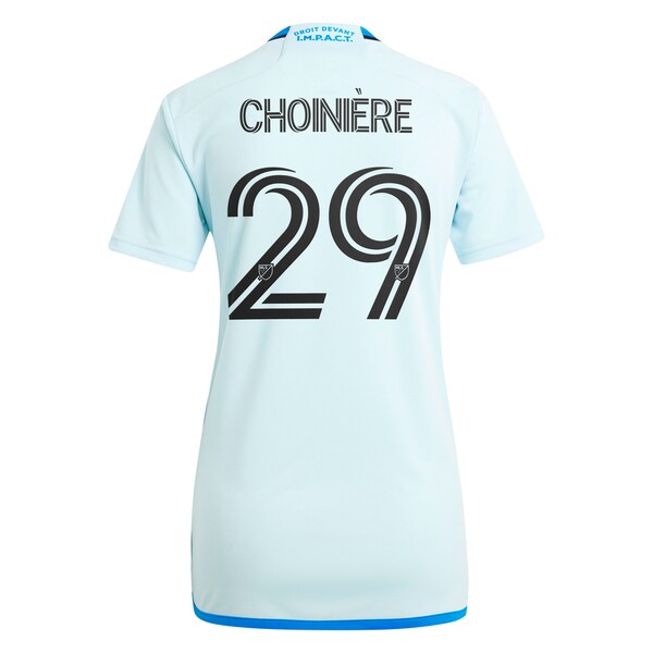 Mathieu Choinière CF Montreal adidas Women's 2024 La Main Replica Player Jersey – Light Blue