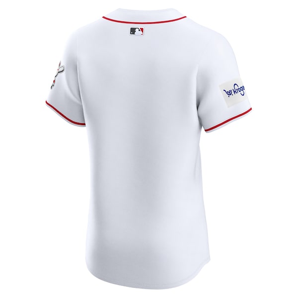 Cincinnati Reds Nike Home Elite Patch Jersey - White