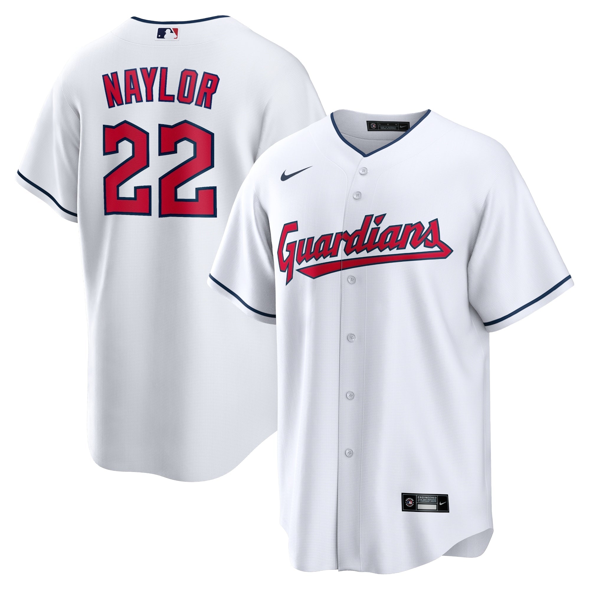 Josh Naylor Cleveland Guardians Nike Alternate Replica Jersey - Navy/White