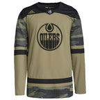 Edmonton Oilers adidas Logo Military Appreciation Team Authentic Practice Jersey - Camo